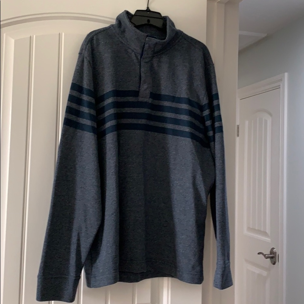 Banana Republic dark blue collard neck
